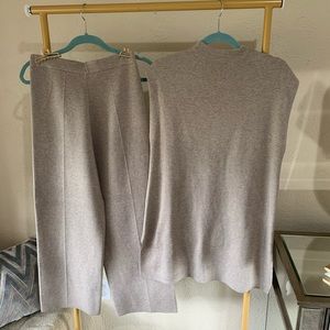 Taupe zara knit set. Size medium.
